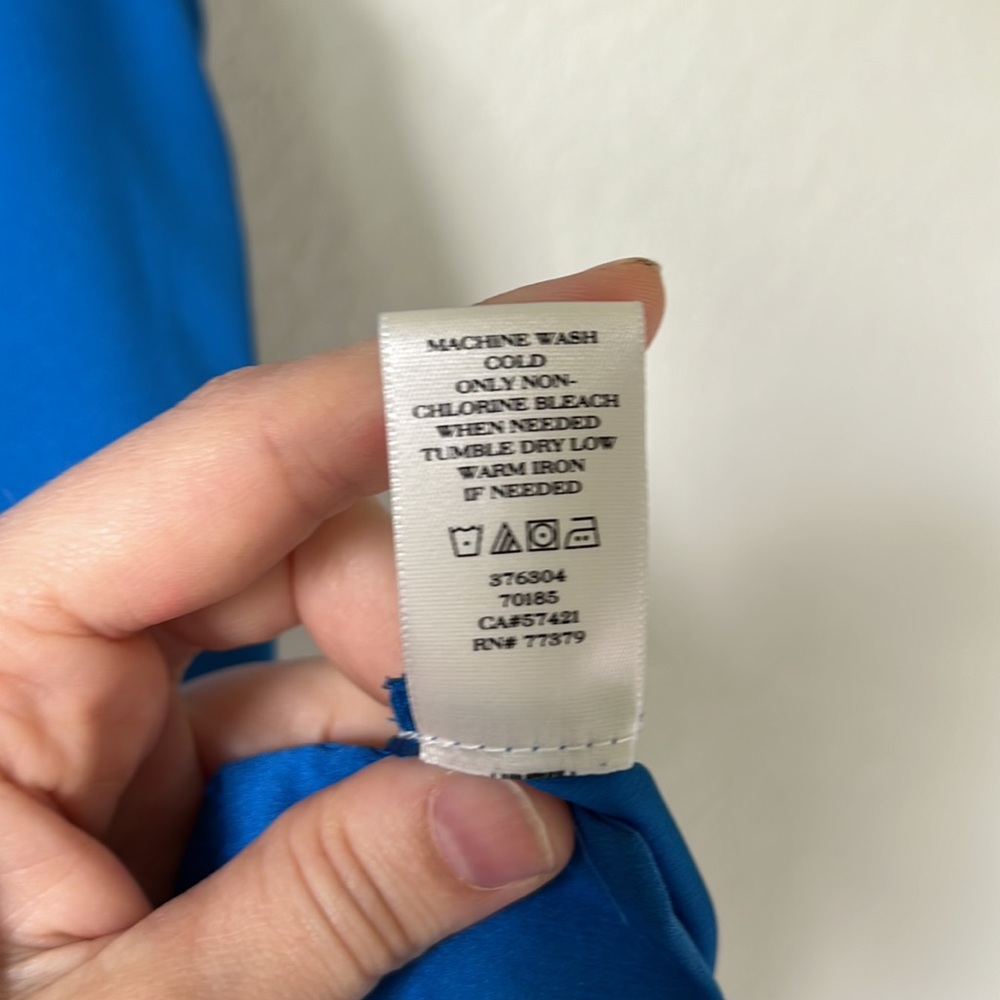 Ann Taylor Sleeveless Collared Top - Blue - Picture 6 of 6